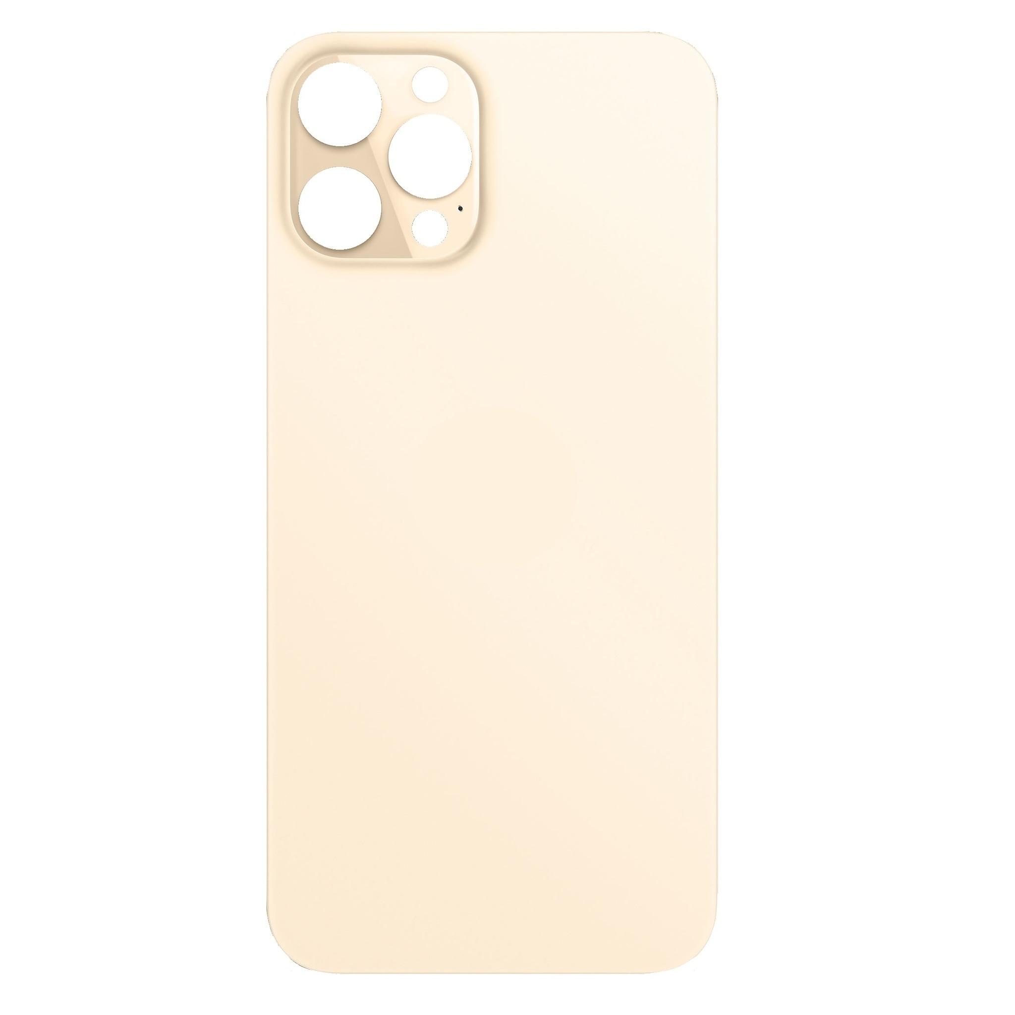 For iPhone 12 Pro Max back glass gold (Enlarged camera frame)