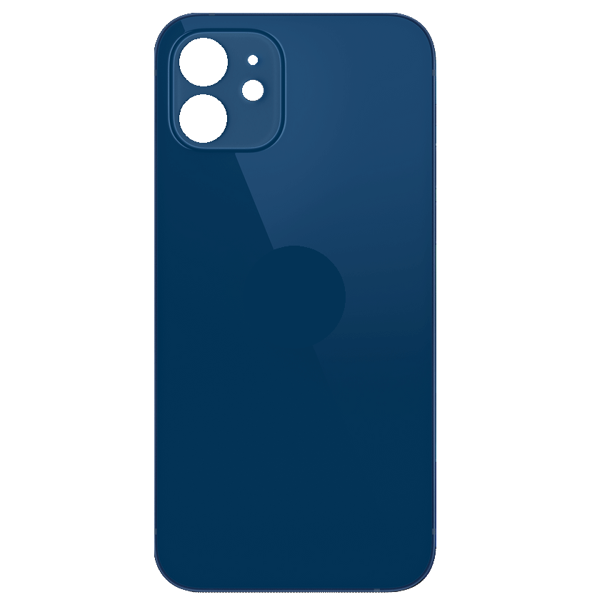 For iPhone 12 Mini Back Glass Blue (Enlarged camera frame)