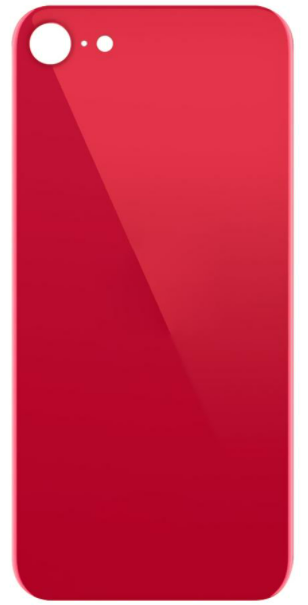 For iPhone SE2020 Back Glass Red (Enlarged camera frame)