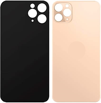 For iPhone 11 Pro Back Glass Gold (Enlarged camera frame)