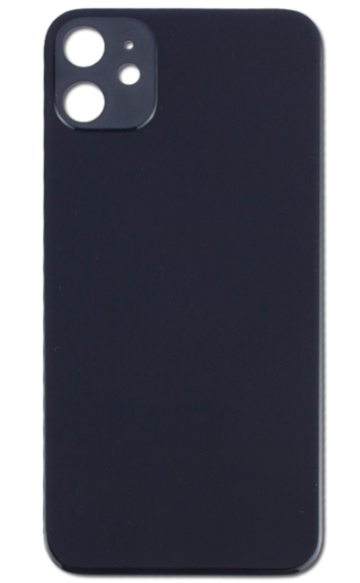 For iPhone 11 Back Glass Black (Enlarged camera frame)