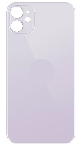 For iPhone 11 Back Glass Purple (Enlarged camera frame)