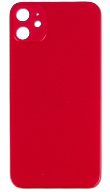 For iPhone 11 Back Glass Red (Enlarged camera frame)