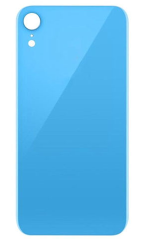 For iPhone XR Back Glass Blue (Enlarged camera frame)