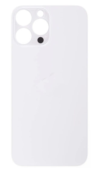 For iPhone 13 Pro Max Back Glass White (Enlarged camera frame)