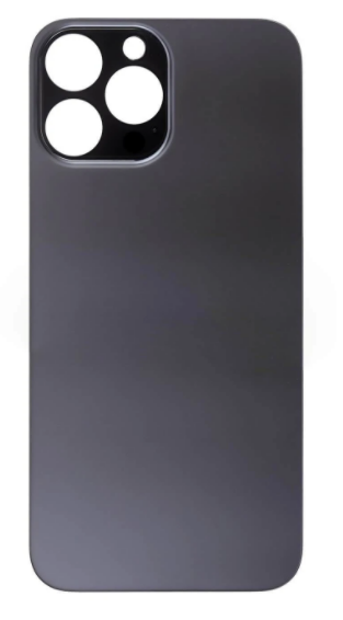 For iPhone 13 Pro Max Back Glass Black (Enlarged camera frame)