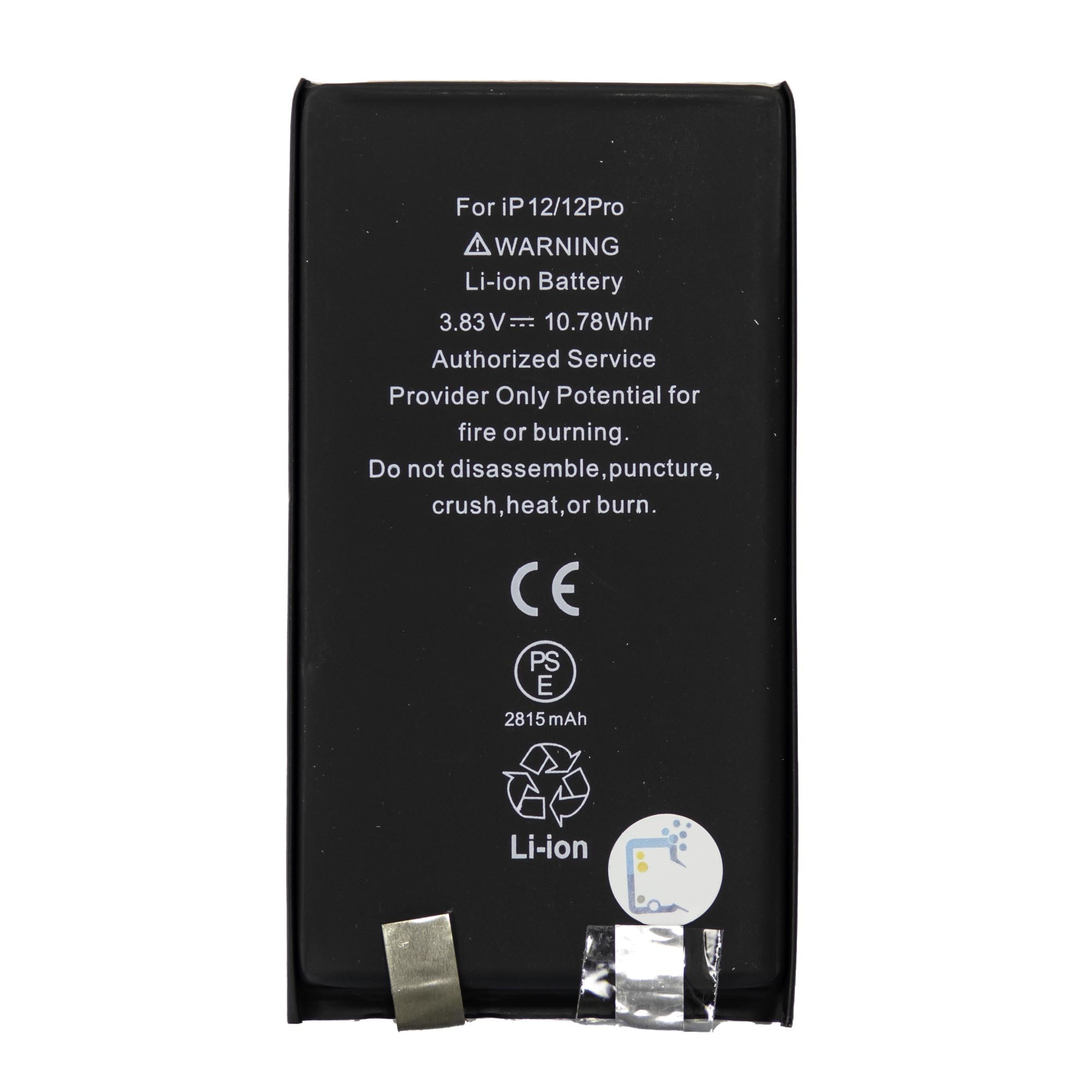 For Apple iPhone 12/12 Pro Battery Without BMS (with Adhesive)