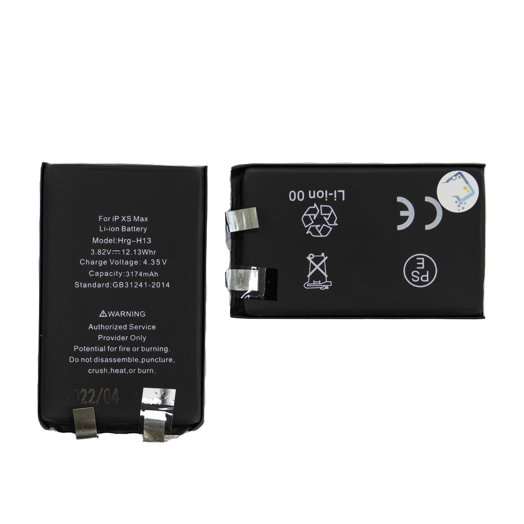 For Apple iPhone XS Max Battery Without BMS (with Adhesive)